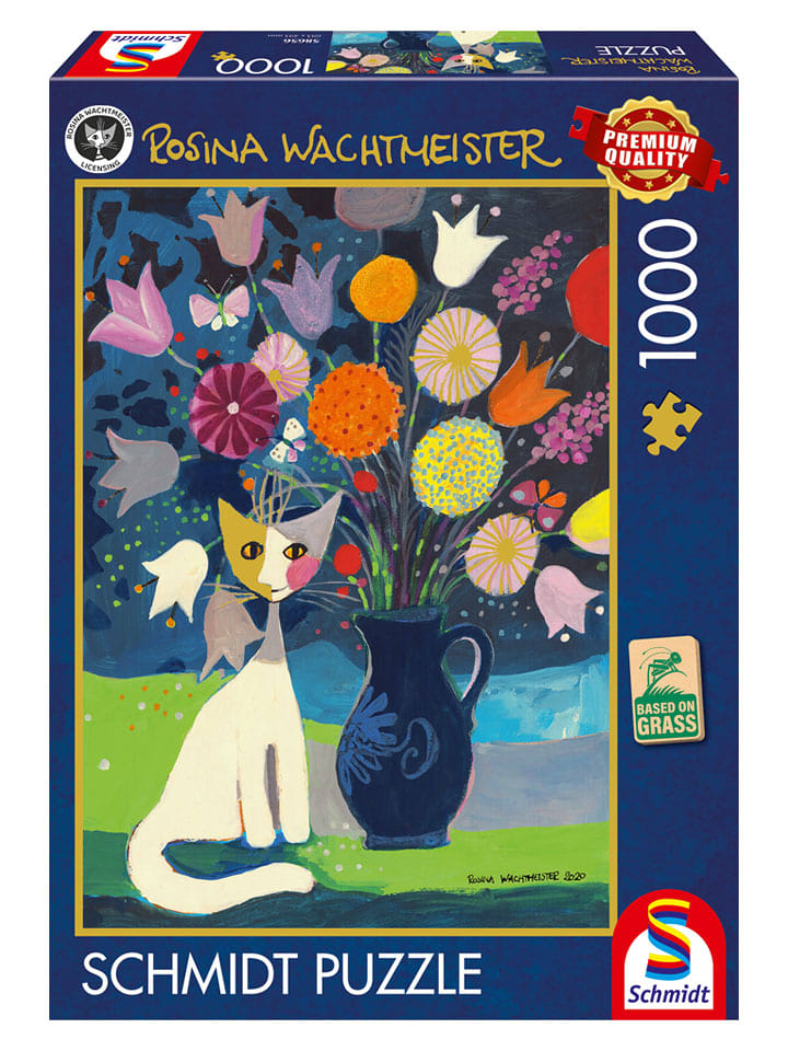 Schmidt Spiele 1.000tlg. Puzzle "Weiße Katze" - ab 12 Jahren - onesize