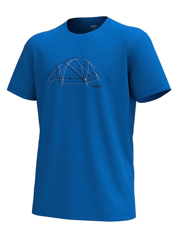 Halti Trekkingshirt "Kalteva" in Blau - 40% | Größe L | Herren-sportshirts
