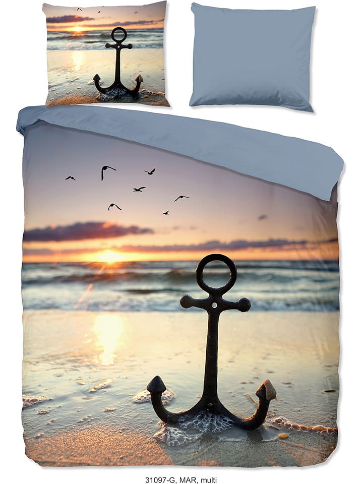 Good Morning Bettwäsche-Set ''Mar'' in Bunt - 51% | Größe 155x220 cm | Bettwaesche-bettwaren
