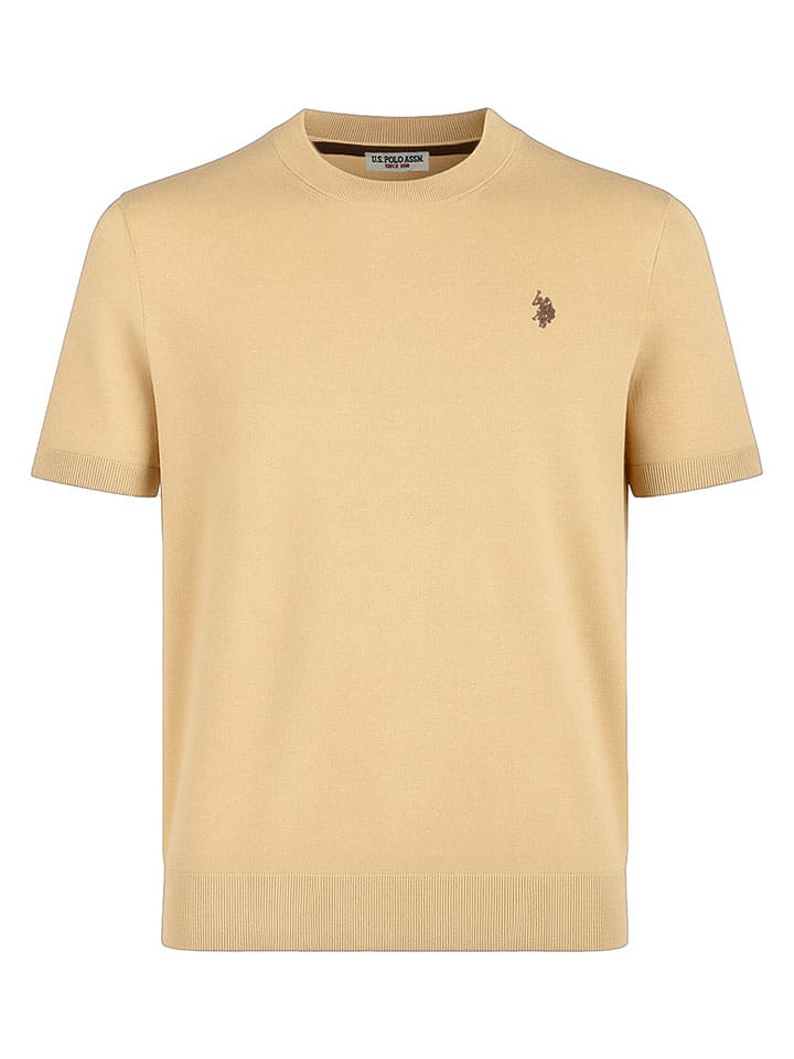 U.S. Polo Assn. Shirt in Beige - 43% | Größe L | Herren-plussize