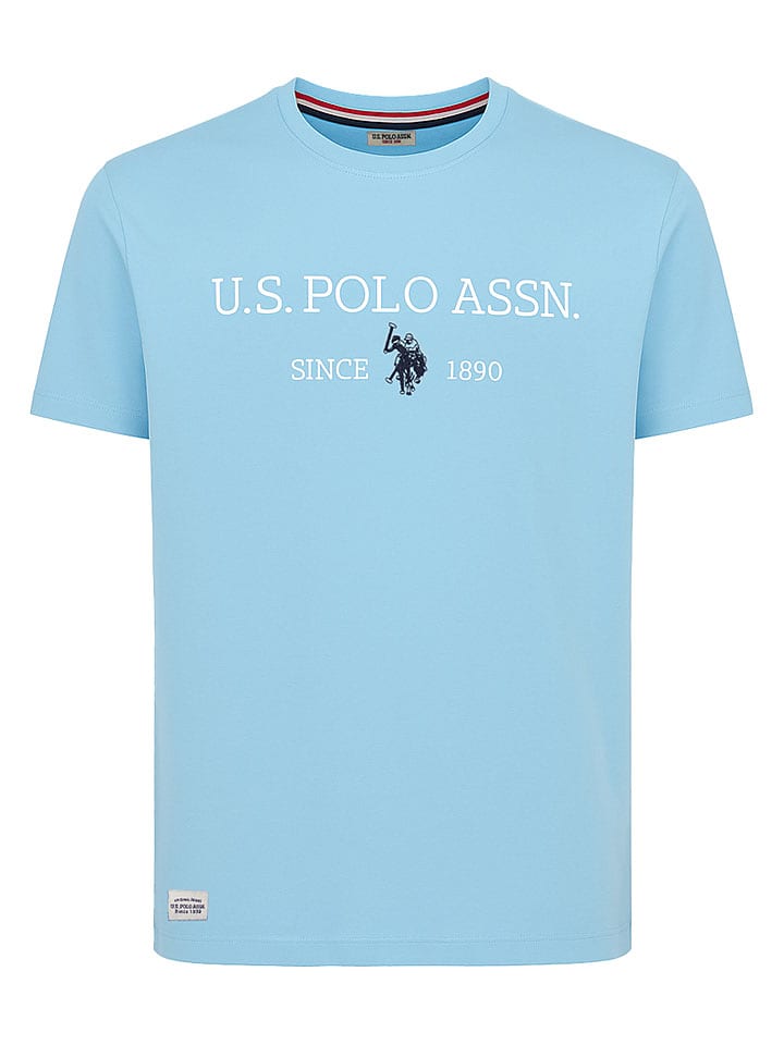 U.S. Polo Assn. Shirt in Hellblau - 23% | Größe L | Herren-plussize