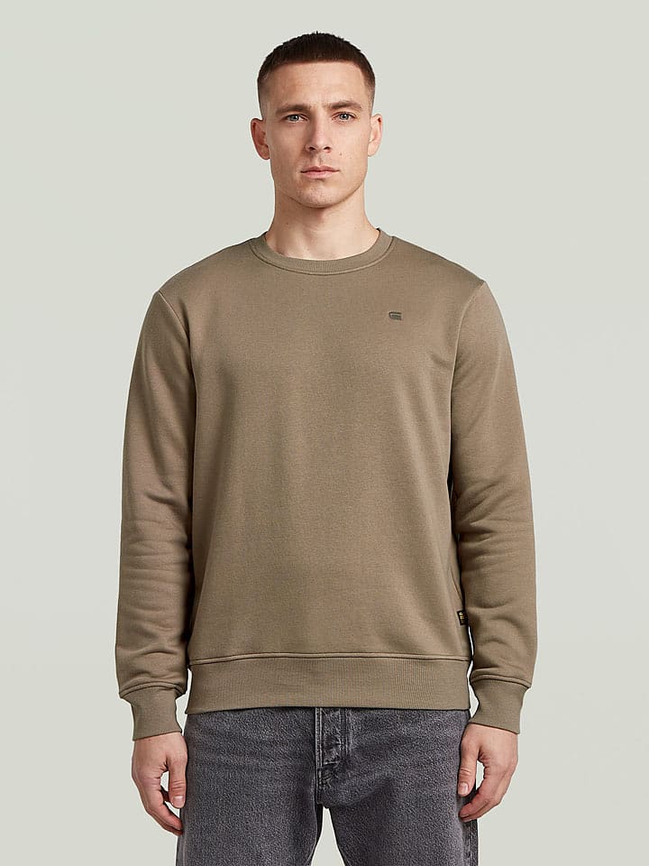 G-Star Sweatshirt in Taupe - 52% | Größe L | Herren-plussize