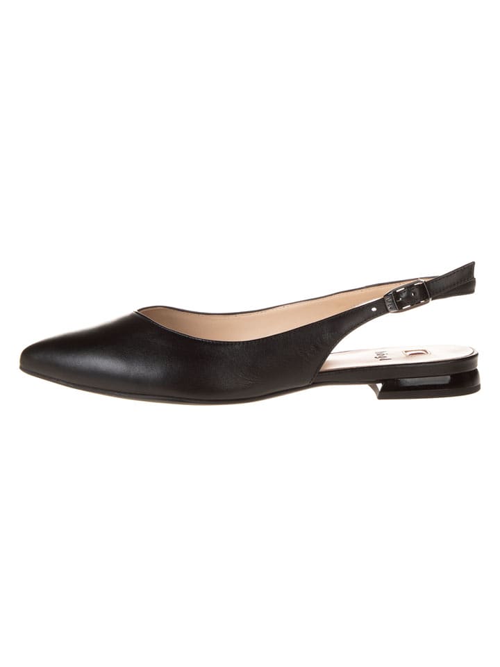 Högl Leder-Ballerinas "Mona" in Schwarz - 54% | Größe 36 | Damen-ballerinas