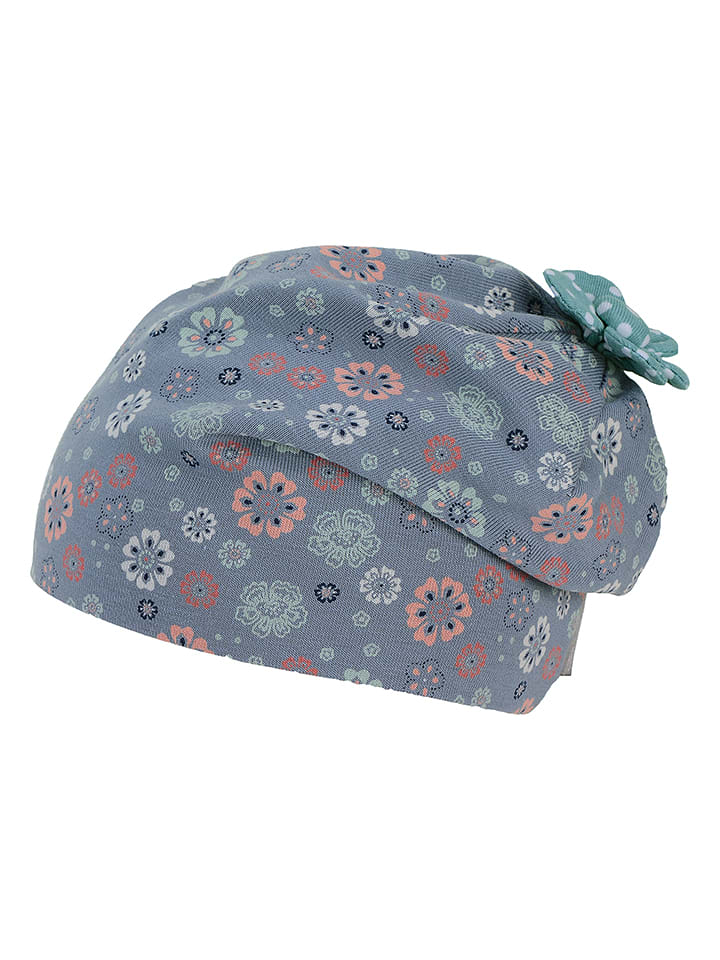 Sterntaler Beanie "Blume" in Blau - 50% | Größe 49 cm | Baby-muetzen