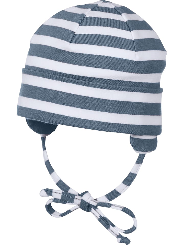 Sterntaler Bindemütze in Blau/ Weiß - 38% | Größe 43 cm | Baby-muetzen