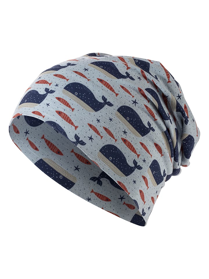 Sterntaler Beanie "Wale" in Hellblau/ Dunkelblau - 50% | Größe 47 cm | Baby-muetzen