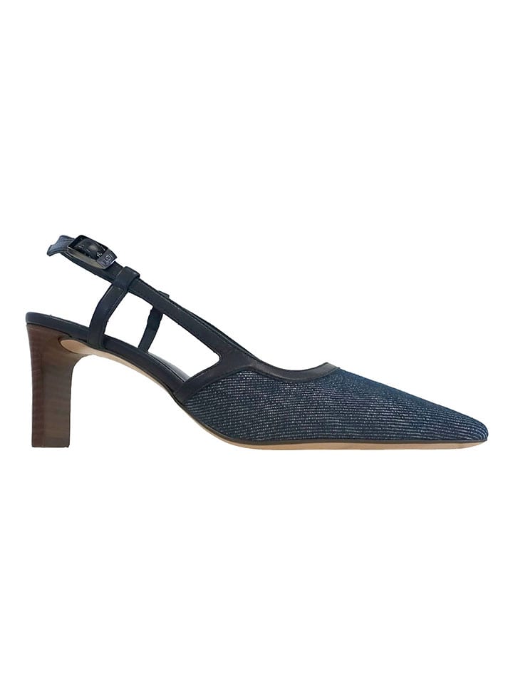 Högl Leder-Pumps "Gisele" in Dunkelblau - 36
