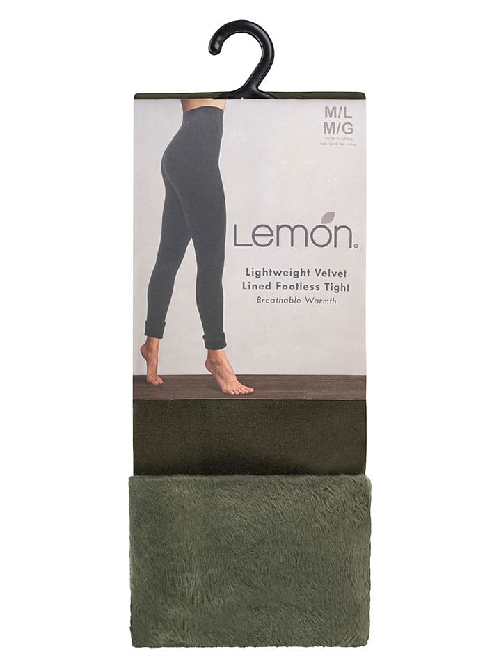 Lemon socks Leggings in Khaki - 33% | Größe M/L | Damenhosen