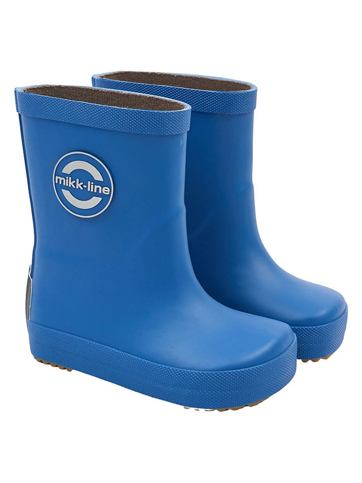 mikk-line Barfuß-Gummistiefel "Wellies" in Blau - 42% | Größe 23 | Babygummistiefel
