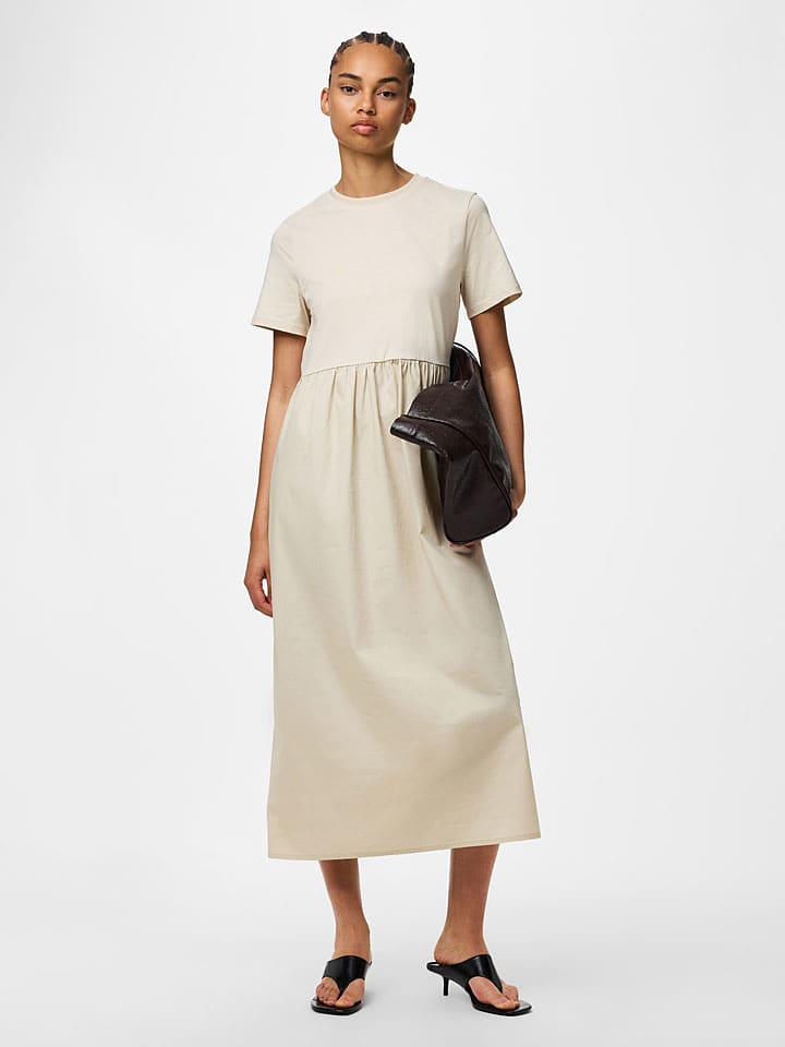 Pieces Kleid "Pcbikka" in Beige - 42% | Größe L | Damen-kleider