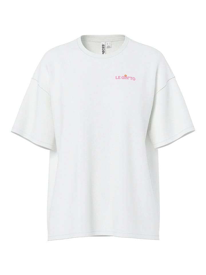 Pieces Shirt "Pcgrink" in Weiß - 40% | Größe XL | Damen-tops