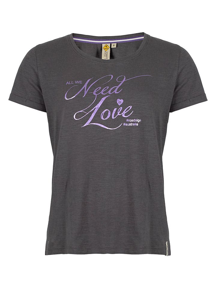 Roadsign Shirt in Anthrazit - 60% | Größe L | Damen-tops