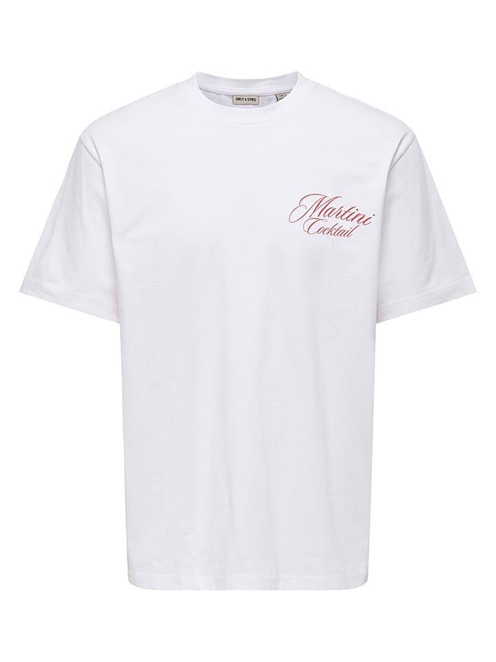 ONLY & SONS Shirt "Onsfred" in Weiß - 60% | Größe S | Herren-plussize