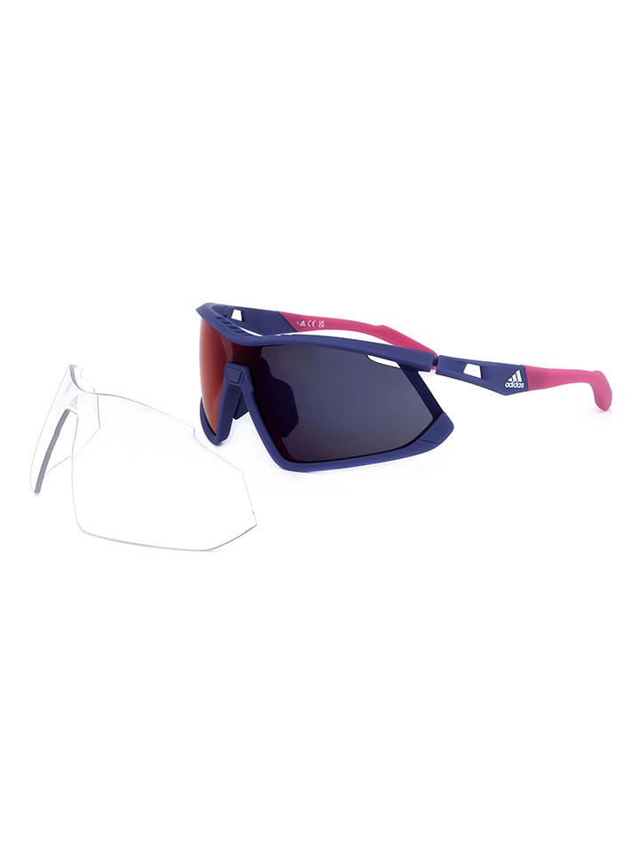 adidas Unisex-Sonnenbrille in Rot/ Dunkelblau - 69% | Brillen-herren