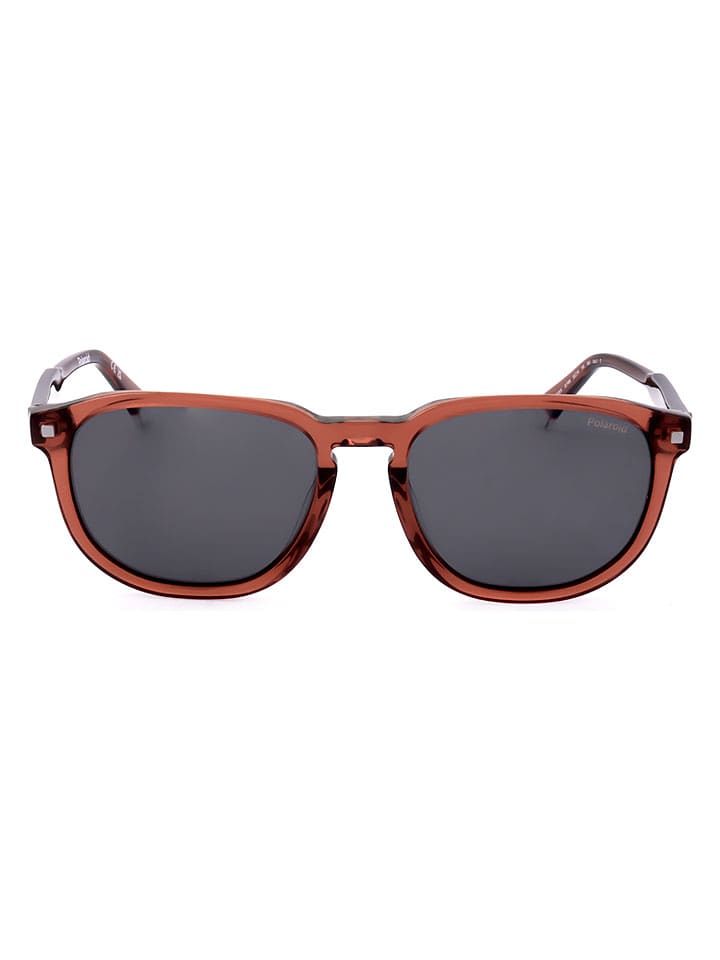 Polaroid Herren-Sonnenbrille in Rot/Schwarz - 67% | Größe 55 | Brillen-herren