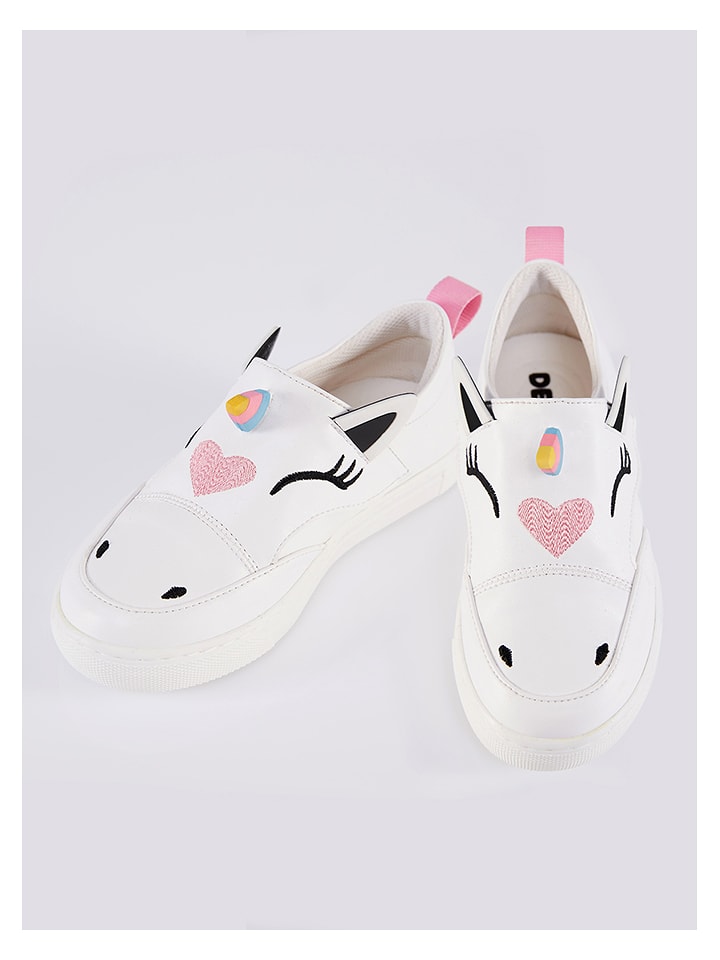 Denokids Slipper in Weiß - 77% | Größe 33 | Kinderschnuerschuhe