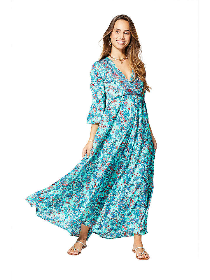 Aller Simplement Kleid in Hellblau - 75% | Größe 34/36 | Damen-kleider