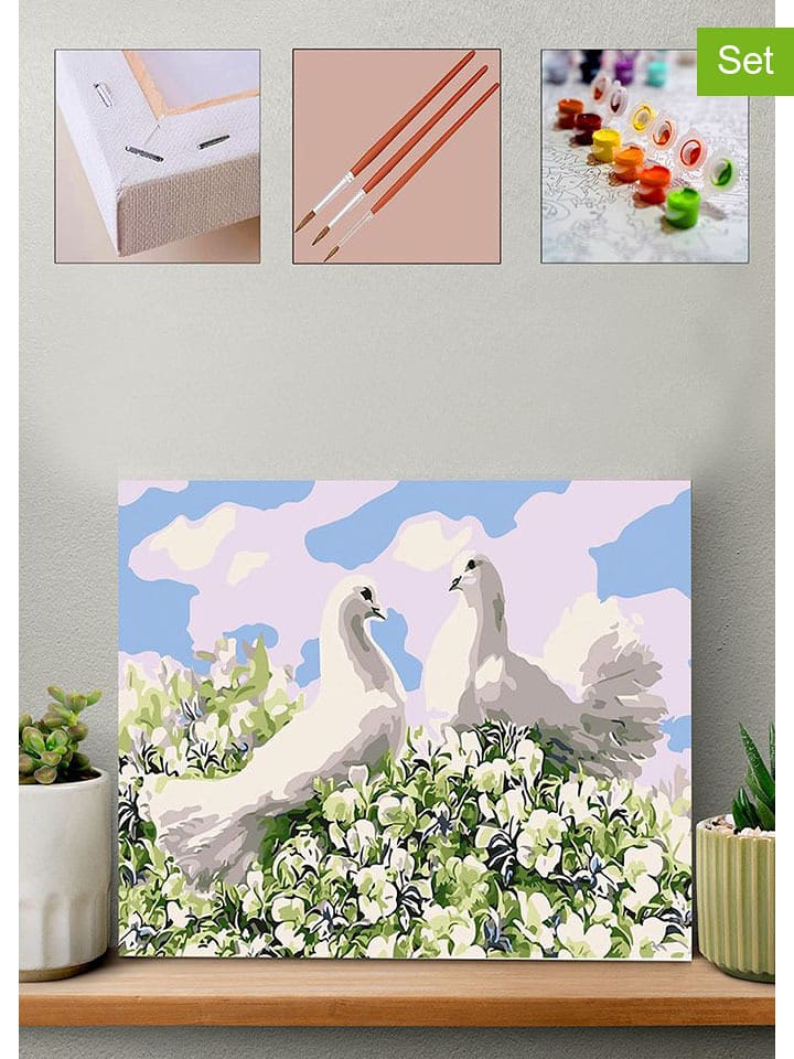 RE-FORM Malen-nach-Zahlen-Set - 66% | Größe 40x50 cm | Schulzubehoer