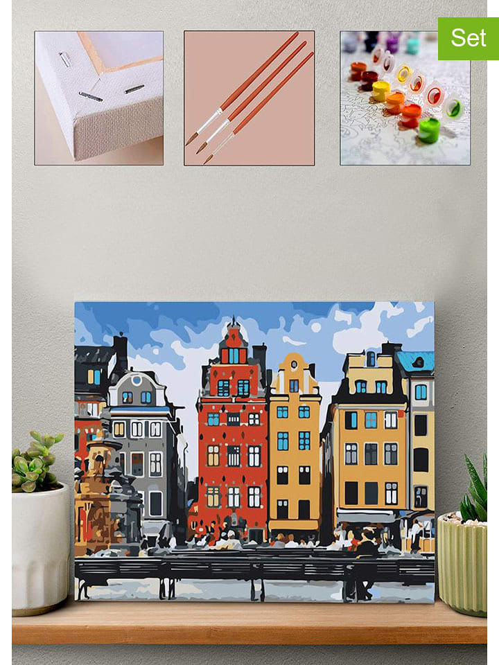 RE-FORM Malen-nach-Zahlen-Set - 66% | Größe 40x50 cm | Schulzubehoer