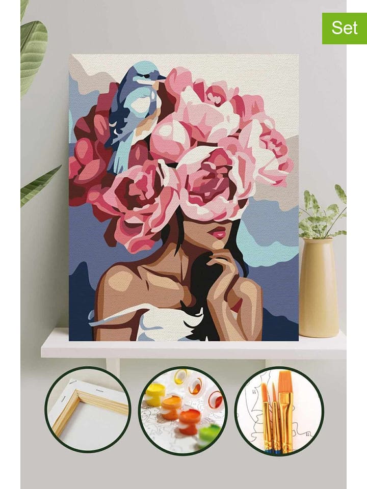 RE-FORM Malen-nach-Zahlen-Set - 66% | Größe 40x50 cm | Schulzubehoer