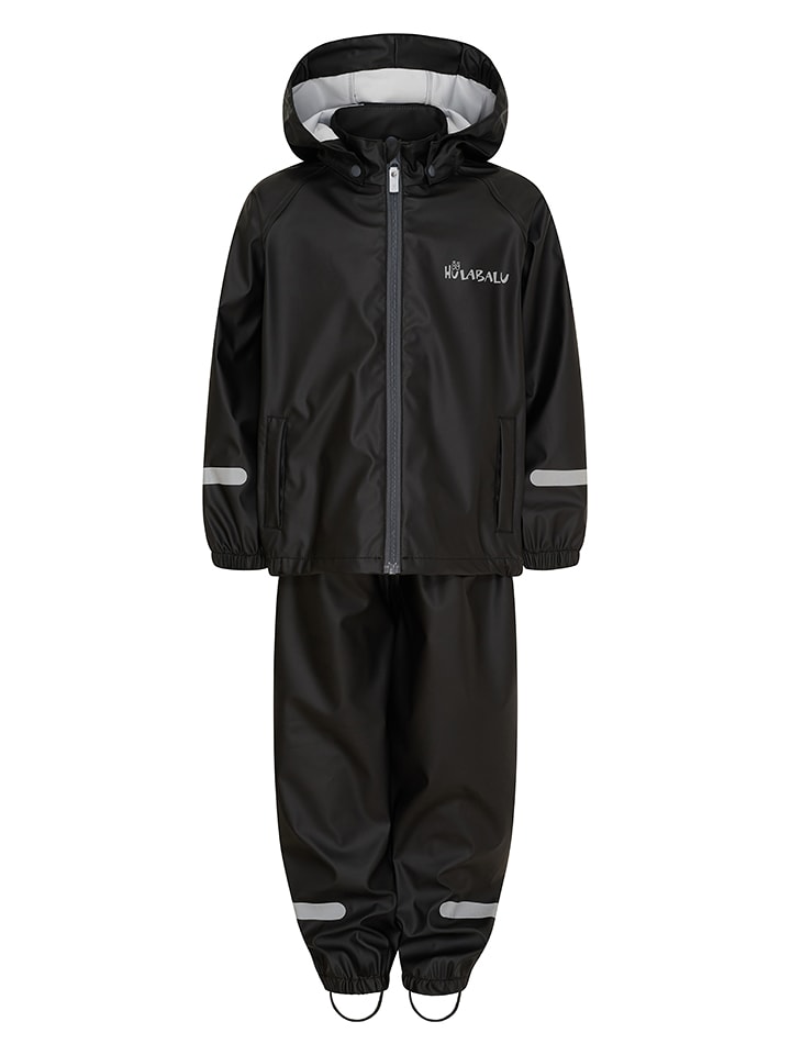 HULABALU 2tlg. Regenoutfit "Storm" in Schwarz - 45% | Größe 116 | Babyjacken