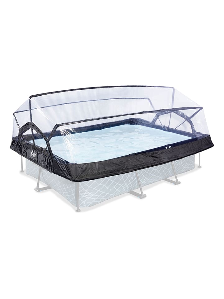 EXIT Pool-Abdeckung in Transparent/ Schwarz - (L)273 x (H)85 x (B)210 cm - 25% | Outdoorspielzeug