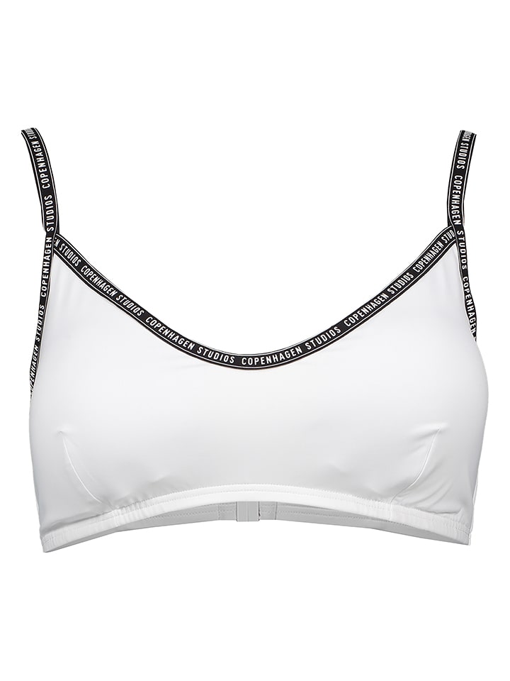 Copenhagen Studios Bikini-Oberteil in Weiß - 63% | Größe 36C/D-Cup | Damen-bademode