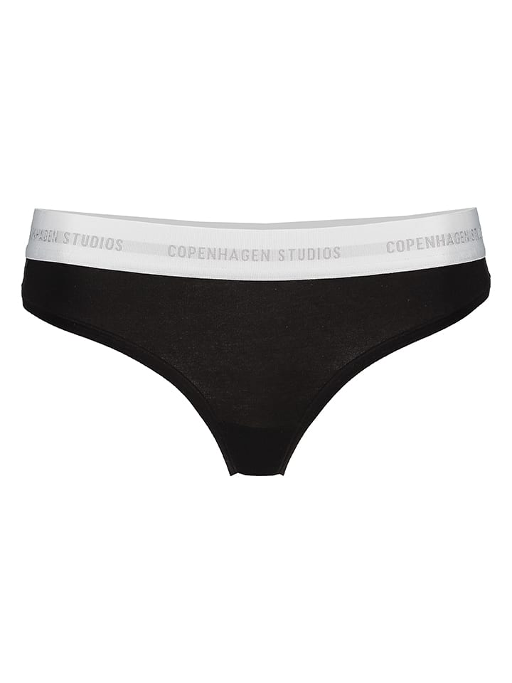 Copenhagen Studios String in Schwarz - 63% | Größe XS | Damen-unterteile