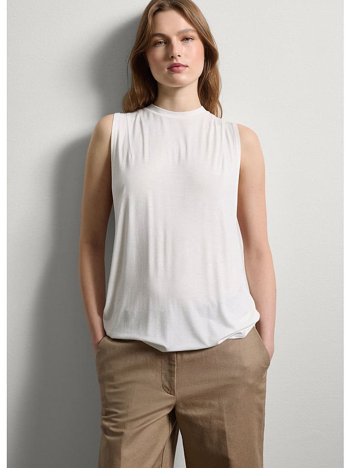 STEFANEL Blusentop in Weiß - 54% | Größe M | Damen-blusen