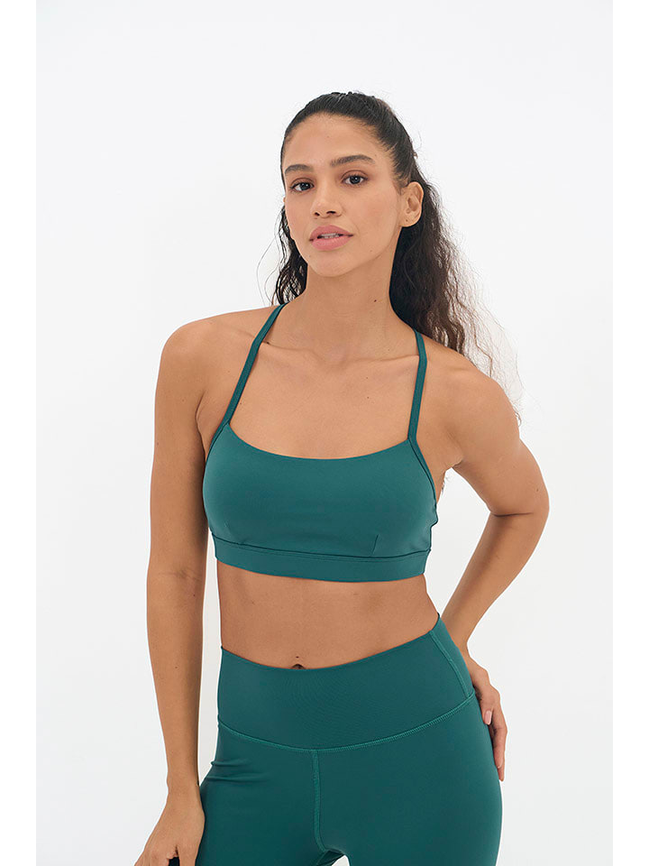 Onamaste Sport-BH "Geneva" in Türkis - Low - 63% | Größe L/XL | Damen-sportunterwaesche