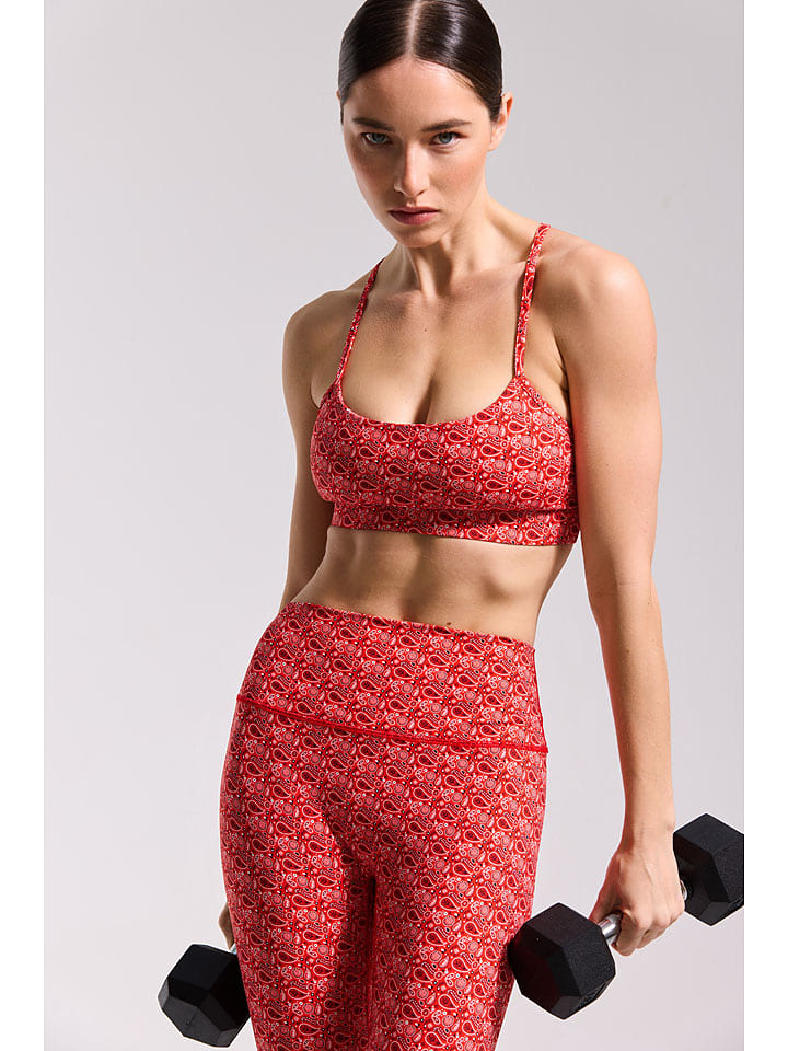 Onamaste Sport-BH "Star" in Rot - Low - 62% | Größe L/XL | Damen-sportunterwaesche