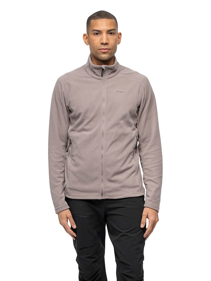 Bergans Fleecejacke "Finnsnes" in Taupe - 53% | Größe XL | Herren-pullover-sport