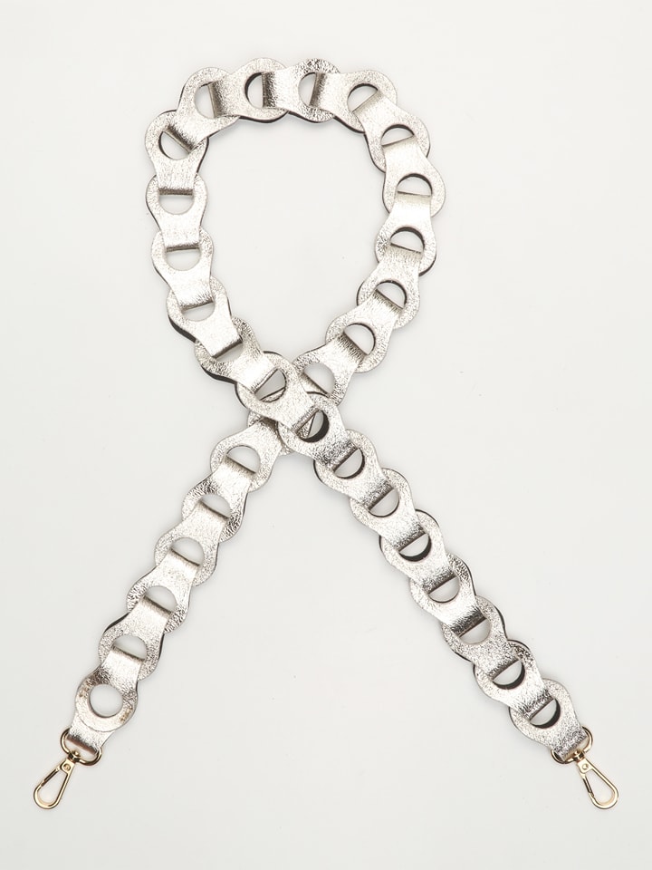 Victor & Hugo Paris Leder-Umhängeriemen "Sasha" in Gold - (L)100 cm - 69% | Damen-taschen