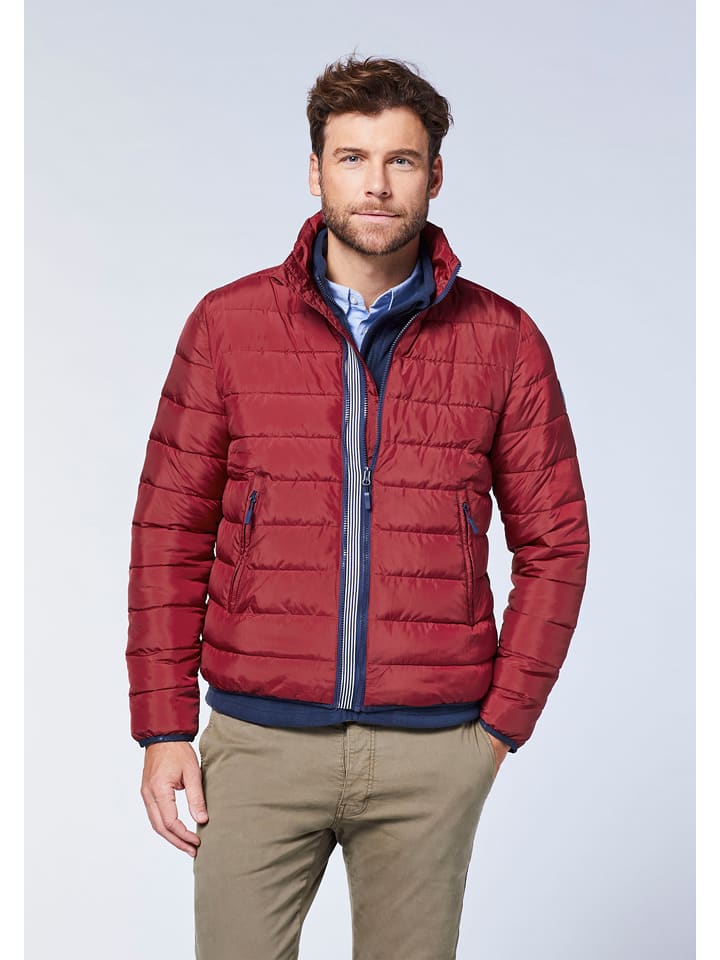 Polo Sylt Steppjacke in Rot - 59% | Größe L | Herrenjacken