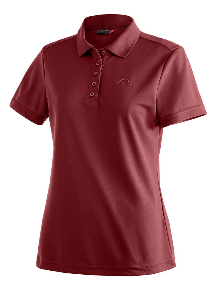 Maier Sports Funktionspoloshirt "Ulrike" in Rot - 39% | Größe 38 | Damen-outdoor-tops-shirts