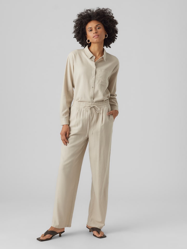 Vero Moda Hose in Beige - 50% | Größe XL | Damenhosen