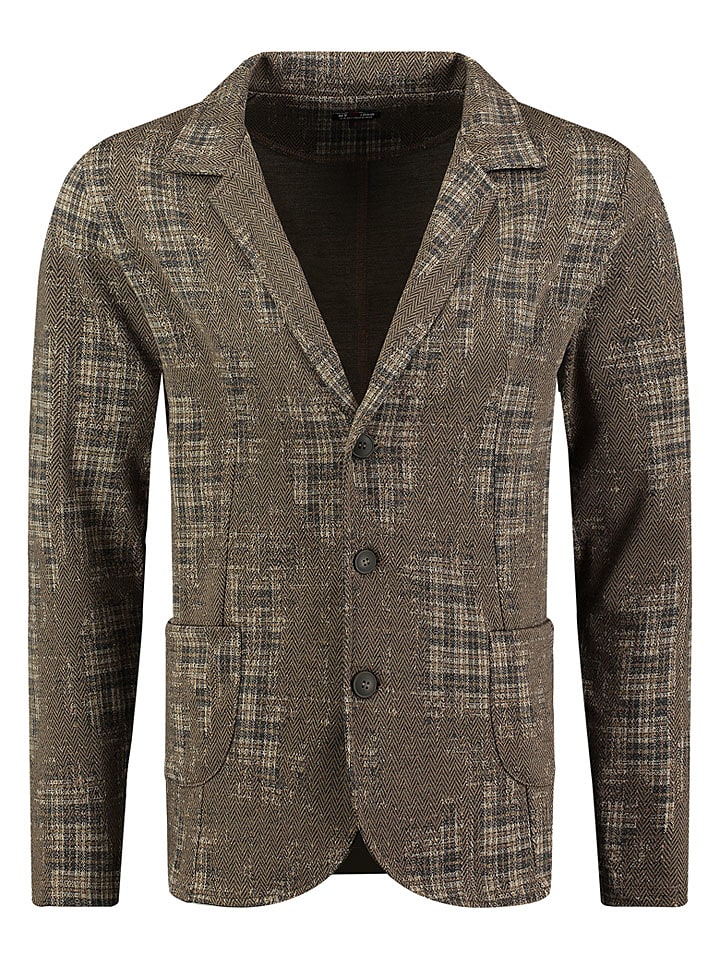 KEY LARGO Blazer "Johannes" in Taupe - 60% | Größe L | Herrenjacken