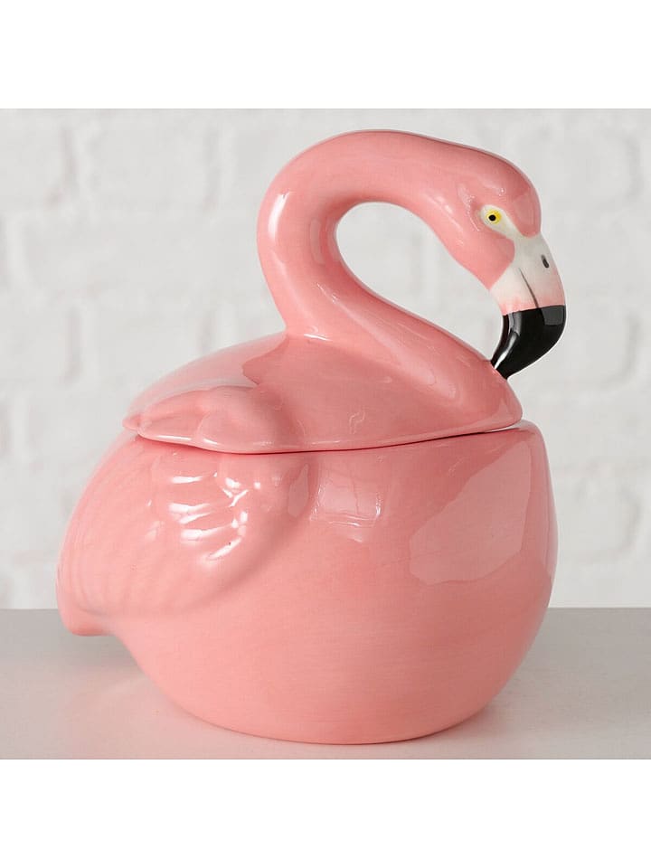 Boltze Vorratsdose "Flamingo" in Rosa - (H)16 cm - 25% | Aufbewahren-servieren