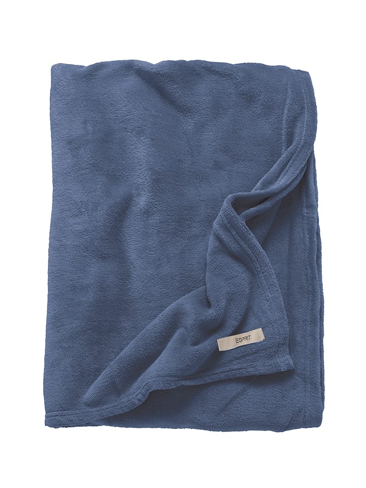 ESPRIT Plaid "Mellows" in Dunkelblau - 57% | Größe 150x200 cm | Decken