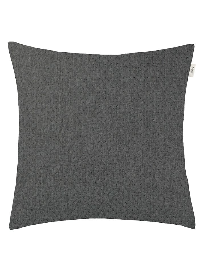 ESPRIT Kissenhülle "Harp" in Dunkelgrau - 56% | Größe 45x45 cm | Dekokissen