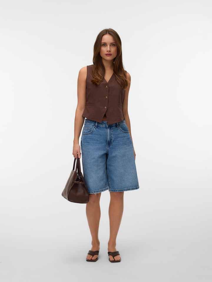 Vero Moda Weste in Braun - 52% | Größe XS | Damenjacken