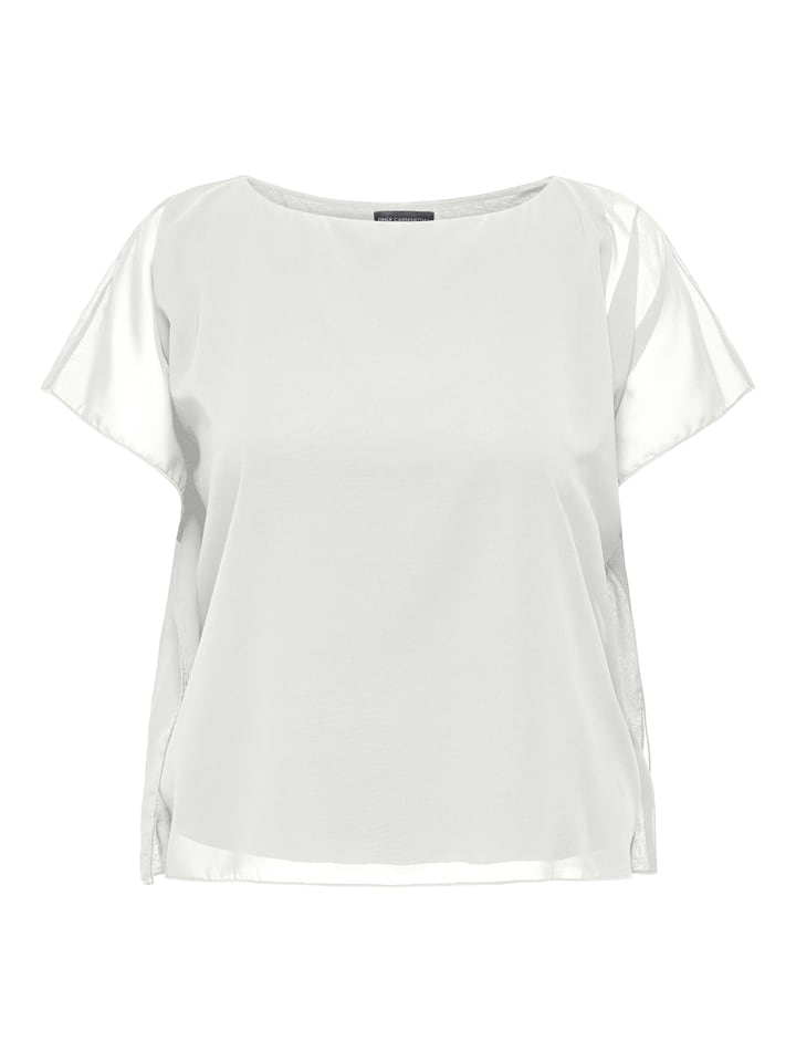 ONLY Carmakoma Bluse in Weiß - 42% | Größe 46 | Damen-blusen