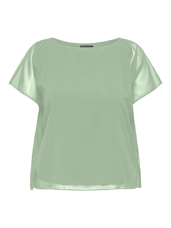 ONLY Carmakoma Bluse in Hellgrün - 48% | Größe 44 | Damen-blusen