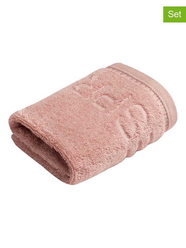 ESPRIT 6er-Set: Seiftücher ''Modern Solid'' in Rosa - 57% | Größe 30x30 cm | Badtextilien