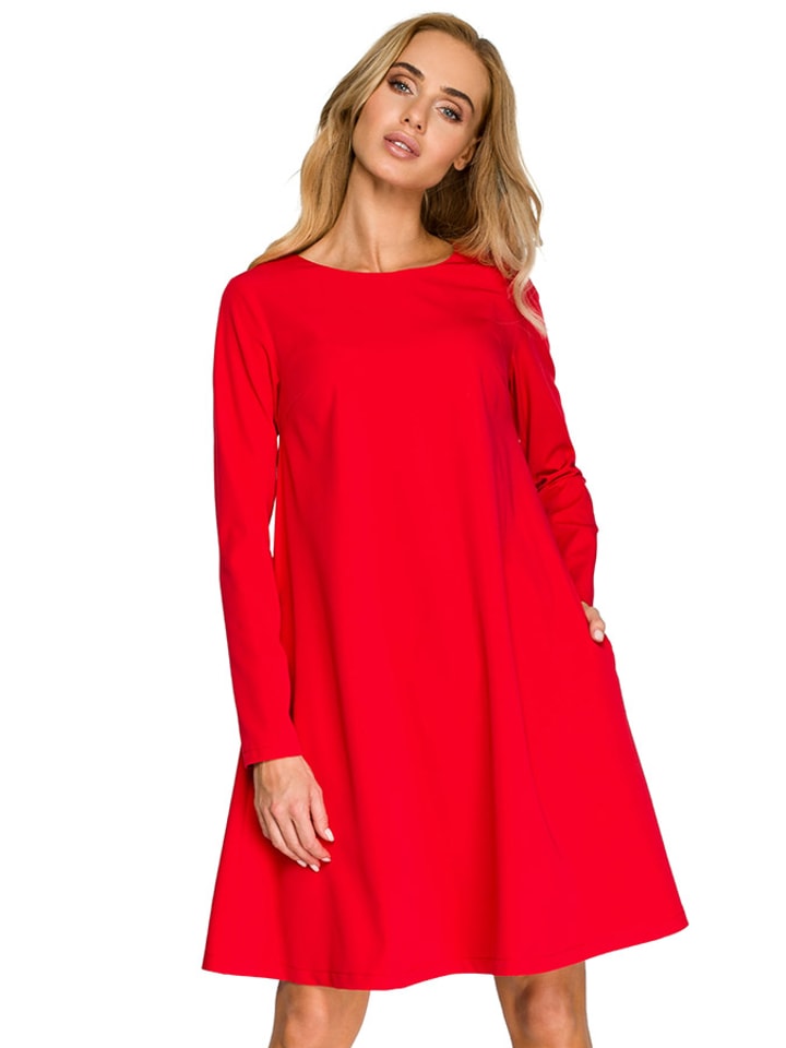 Stylove Kleid in Rot - 70% | Größe M | Damen-kleider