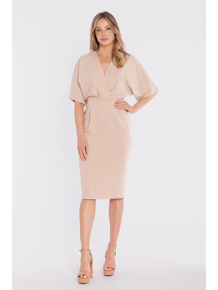 Stylove Kleid in Beige - 54% | Größe M | Damen-kleider