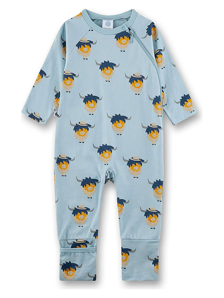 Sanetta Overall in Hellblau - 53% | Größe 74 | Babyoveralls