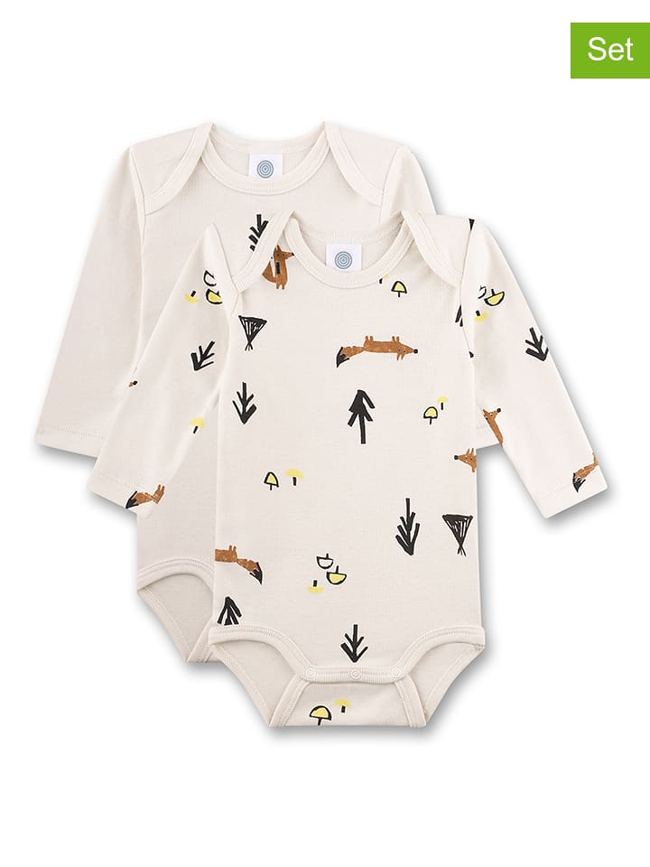 Sanetta 2er-Set: Bodys in Creme - 50% | Größe 62 | Baby-bodys