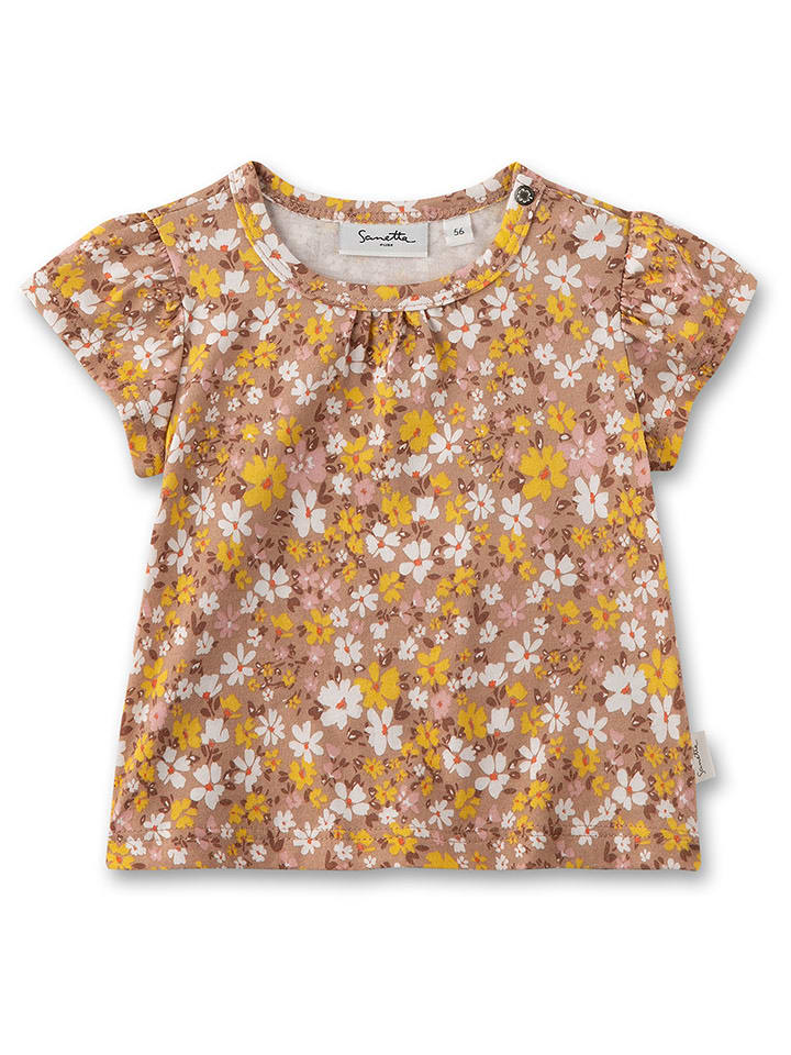 Sanetta Kidswear Shirt in Hellbraun/ Gelb - 61% | Größe 68 | Baby-shirts