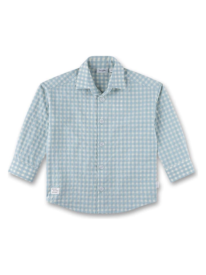 Sanetta Kidswear Hemd in Hellblau/ Creme - 58% | Größe 110 | Baby-hemden-blusen